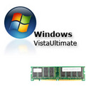 Vistaの全機能を搭載した最上位版。パワーユーザーにオススメ。Windows VistaUltimate32Bit DVD J DSP版 +メモリセット... ...