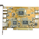 USB2.0+IEEE1394+GLAN PCIlu GIU2V-PCI