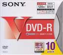 数限定SONY　DVD?R120分　録画用　100枚インクジェット対応　幅広　1?8倍対応　5mmケース... ...